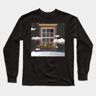 Dreamy Cosmic Window Long Sleeve T-Shirt